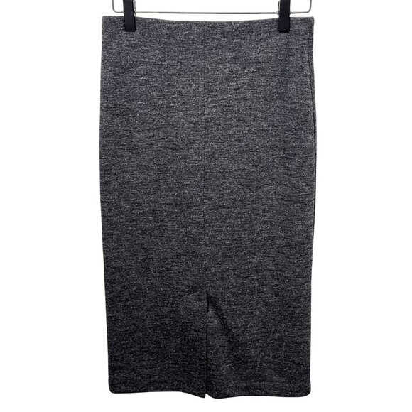 Loft Gray Pencil Skirt Womens XS Midi Stretch Pull On Work Office Casual - Picture 6 of 13